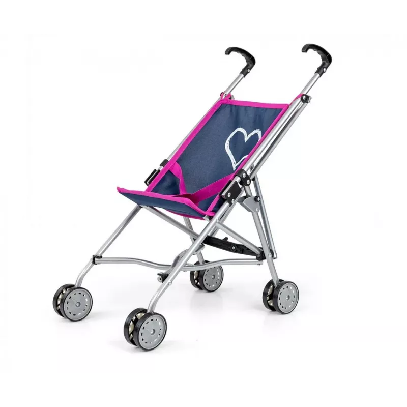 Poppenwagen milly mally Julia Prestige Navy lichtgewicht ontwerp