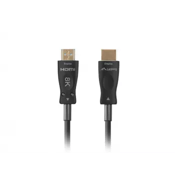 LANBERG HDMI-kabel - stekker/stekker v2.1 Optical AOC - 40m zwart