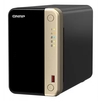 QNAP TS-264 NAS tower Intel® Celeron® N5095 8 GB 0 TB QNAP QTS zwart, goud