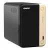 QNAP TS-264 NAS tower Intel® Celeron® N5095 8 GB 0 TB QNAP QTS zwart, goud