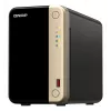 QNAP TS-264 NAS tower Intel® Celeron® N5095 8 GB 0 TB QNAP QTS zwart, goud