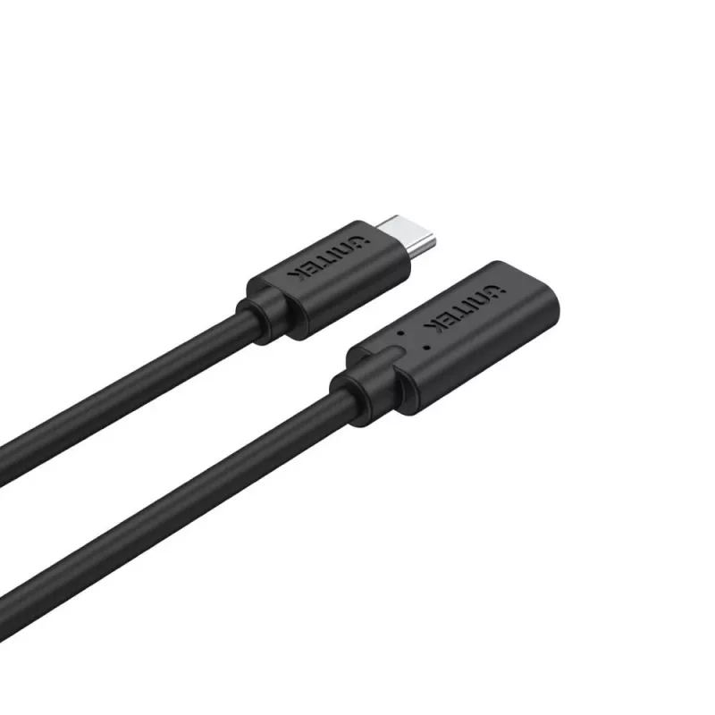 Unitek C14086BK-1M USB-C-verlengkabel (M/V), 10 Gbps, 4K, PD 100 W, 1 m, zwart