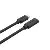 Unitek C14086BK-1.5M USB-C-verlengkabel (M/V), 10 Gbps, 4K, PD 100 W, 1,5 m, zwart