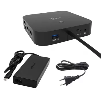 i-tec USB-C HDMI Dual DP dockingstation met Power Delivery 100 W + universele oplader 100 W