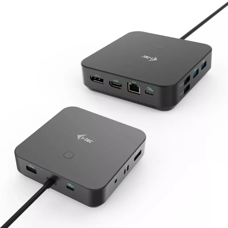 i-tec USB-C HDMI Dual DP dockingstation met Power Delivery 100 W + universele oplader 100 W