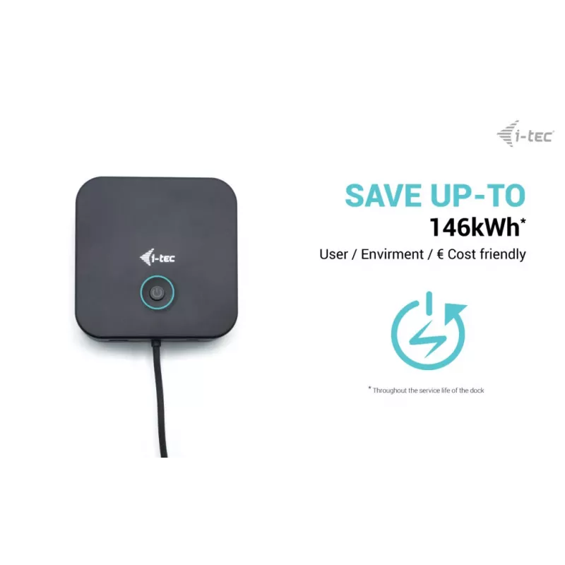 i-tec USB-C HDMI Dual DP dockingstation met Power Delivery 100 W + universele oplader 100 W