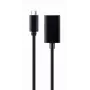 GEMBIRD USB Type-C-naar-DisplayPort-adapterkabel, 4K, 15 cm, zwart