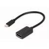 GEMBIRD USB Type-C-naar-DisplayPort-adapterkabel, 4K, 15 cm, zwart