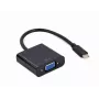 GEMBIRD USB Type-C naar VGA Display-adapter, 15 cm, zwart