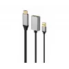 GEMBIRD Actieve 4K HDMI-stekker naar DisplayPort-bus adapter, zwart