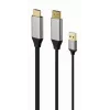 GEMBIRD Actieve 4K HDMI-stekker naar DisplayPort-stekker adapterkabel, 2 m – zwart