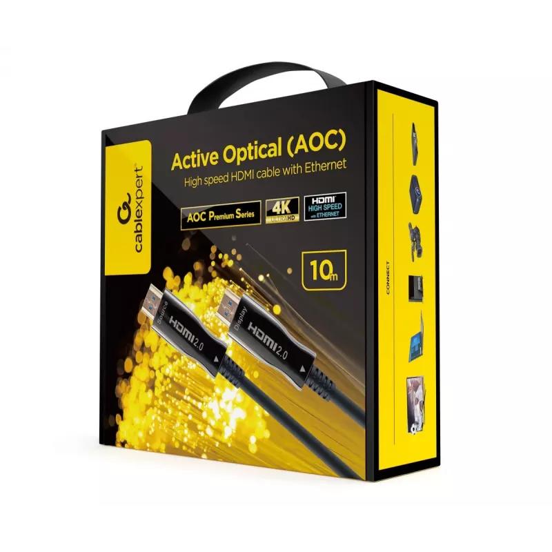 GEMBIRD Active Optical (AOC) High Speed HDMI-kabel met Ethernet - AOC Premium-serie - 10 m