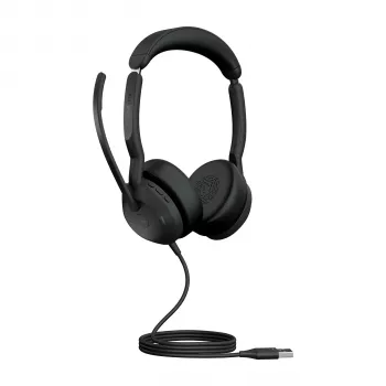 Jabra Evolve2 50 - USB-A MS stereo, bedraad, kantoor/callcenter, 20 - 20000 Hz, 127 g, headset, zwart