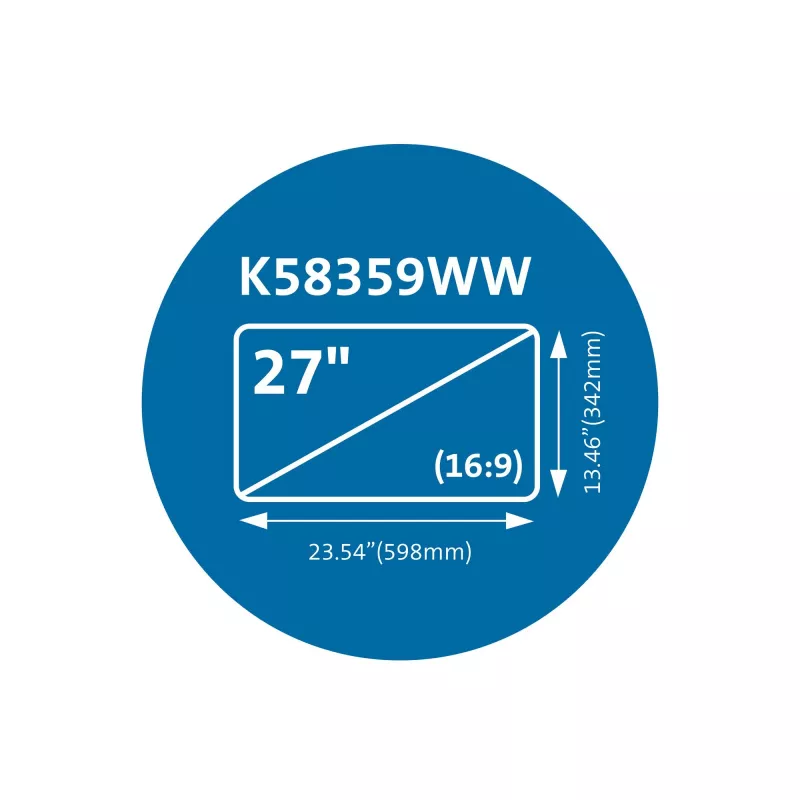 Kensington MagPro magnetisch privacyfilter voor monitors 27 inch (16:9)