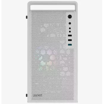 PC-behuizing AEROCOOL PGS CS-109-G-WT-v1 mini tower SPCC wit — microATX, tot 26 cm GPU, FRGB, mesh-front