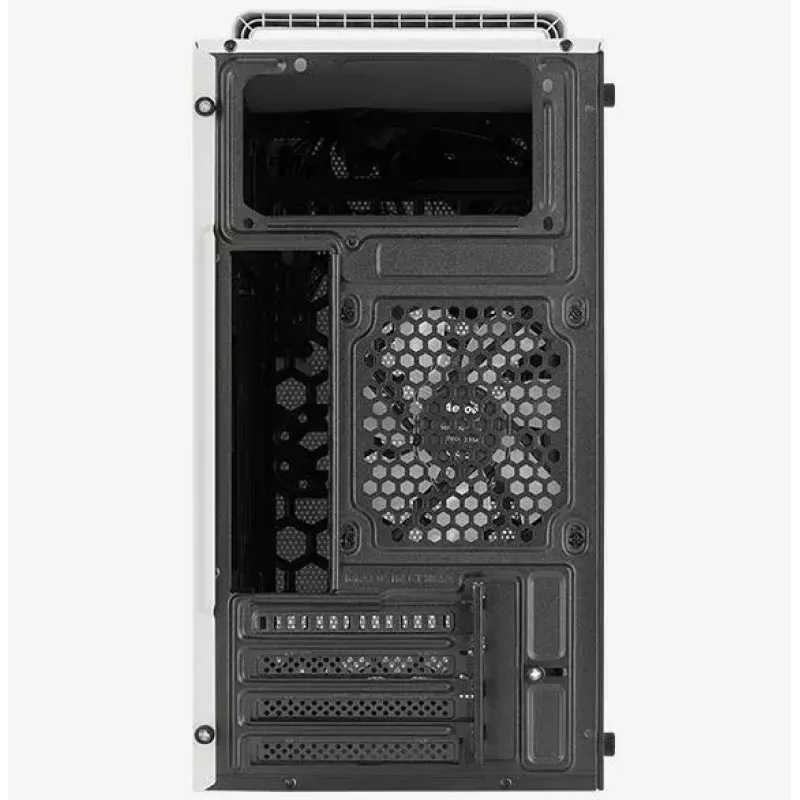 PC-behuizing AEROCOOL PGS CS-109-G-WT-v1 mini tower SPCC wit — microATX, tot 26 cm GPU, FRGB, mesh-front