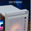 PC-behuizing AEROCOOL PGS CS-109-G-WT-v1 mini tower SPCC wit — microATX, tot 26 cm GPU, FRGB, mesh-front