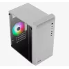 PC-behuizing AEROCOOL PGS CS-109-G-WT-v1 mini tower SPCC wit — microATX, tot 26 cm GPU, FRGB, mesh-front