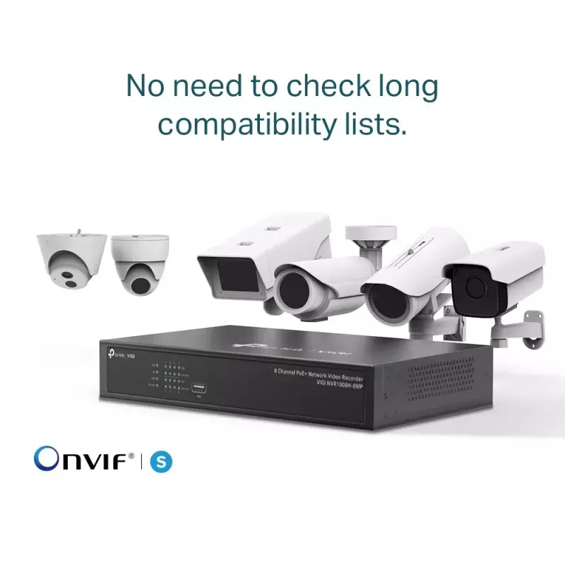 TP-Link VIGI 8-kanaals PoE+ netwerk-videorecorder