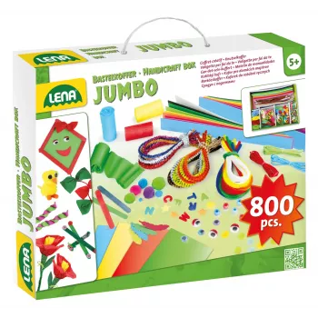 Lena kinderknutselset 42629 800 delen veelkleurig