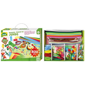 Lena kinderknutselset 42629 800 delen veelkleurig