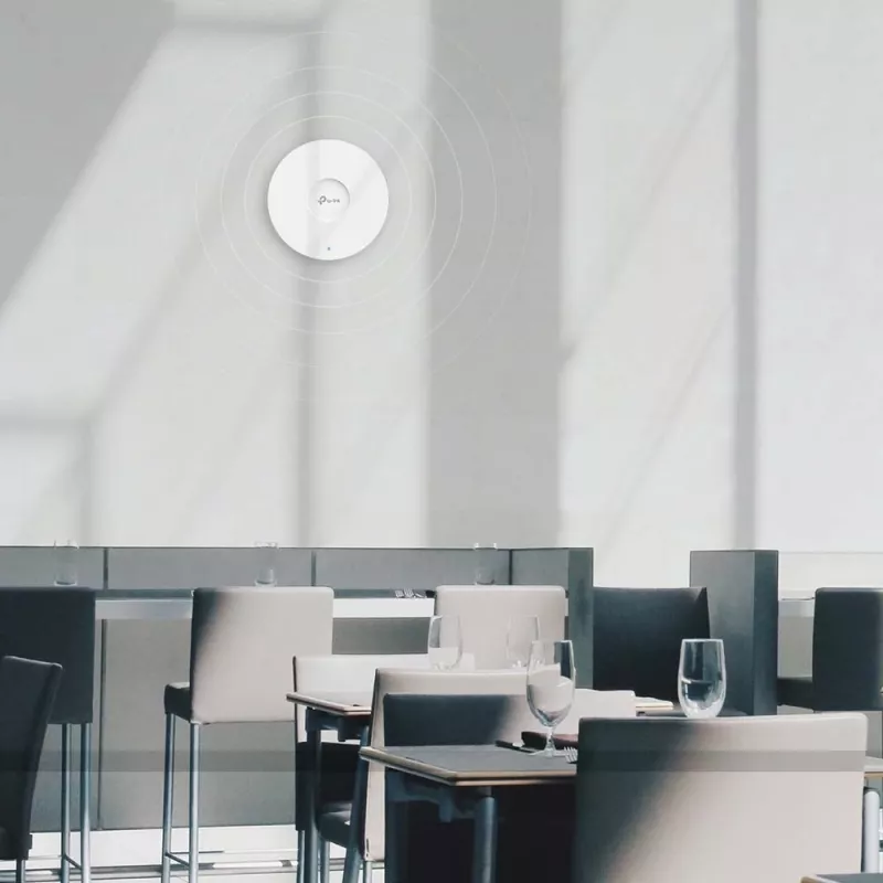 TP-Link Omada AX1800 plafondmontage WiFi 6 access point, 2,4 GHz, 5 GHz, 1775 Mbit/s, HTTPS, SNMP, SNMPv2, SNMPv3, WPA, WPA2, WPA3, 100,1000 Mbit/s