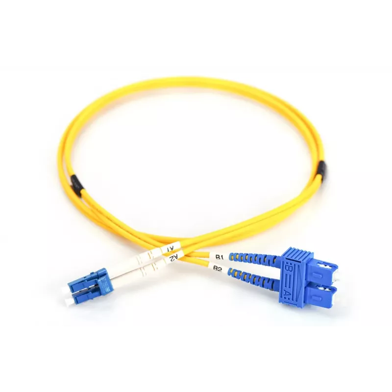 DIGITUS glasvezel-patchkabel, LC naar SC OS2, singlemode 9/125 µm, duplex, lengte 1 m