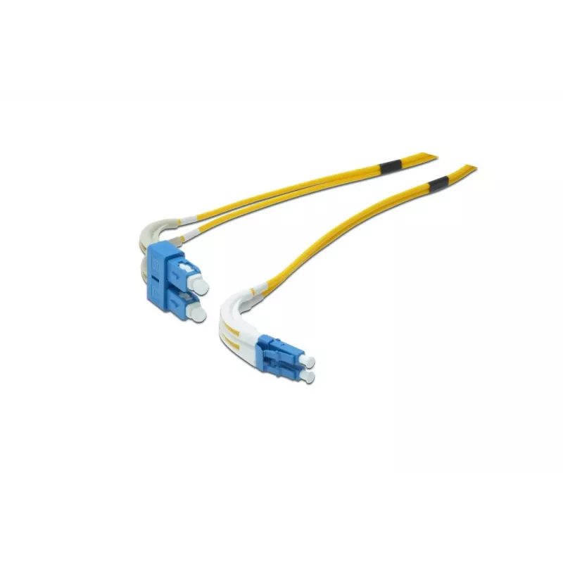DIGITUS glasvezel-patchkabel, LC naar SC OS2, singlemode 9/125 µm, duplex, lengte 1 m