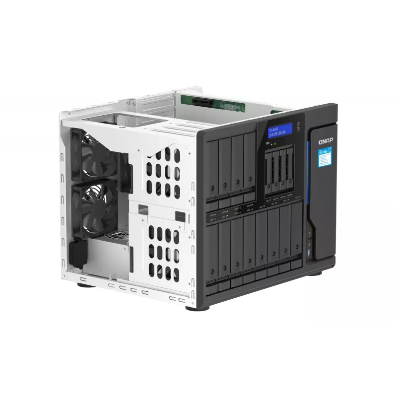 QNAP TS-1655 NAS tower Intel Atom® C5125 8 GB DDR4 0 TB QNAP Turbo System zwart
