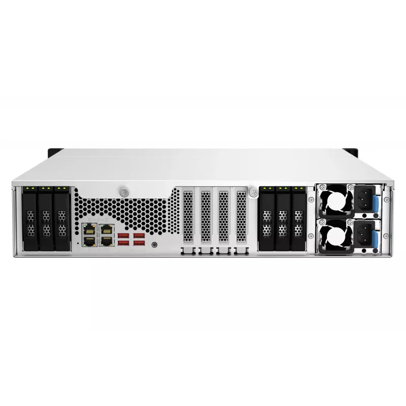 QNAP TS-H1887XU-RP NAS rack (2U) Intel Xeon E E-2336 32 GB DDR4 0 TB QuTS hero Black, wit