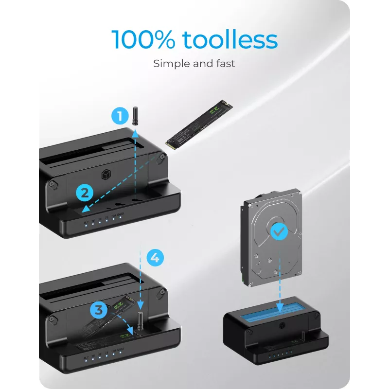 ICY BOX IB-2914MSCL-C31 USB 3.2 Gen 2 (3.1 Gen 2) Type-C zwart