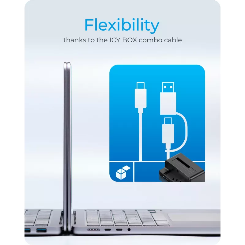 ICY BOX IB-2914MSCL-C31 USB 3.2 Gen 2 (3.1 Gen 2) Type-C zwart
