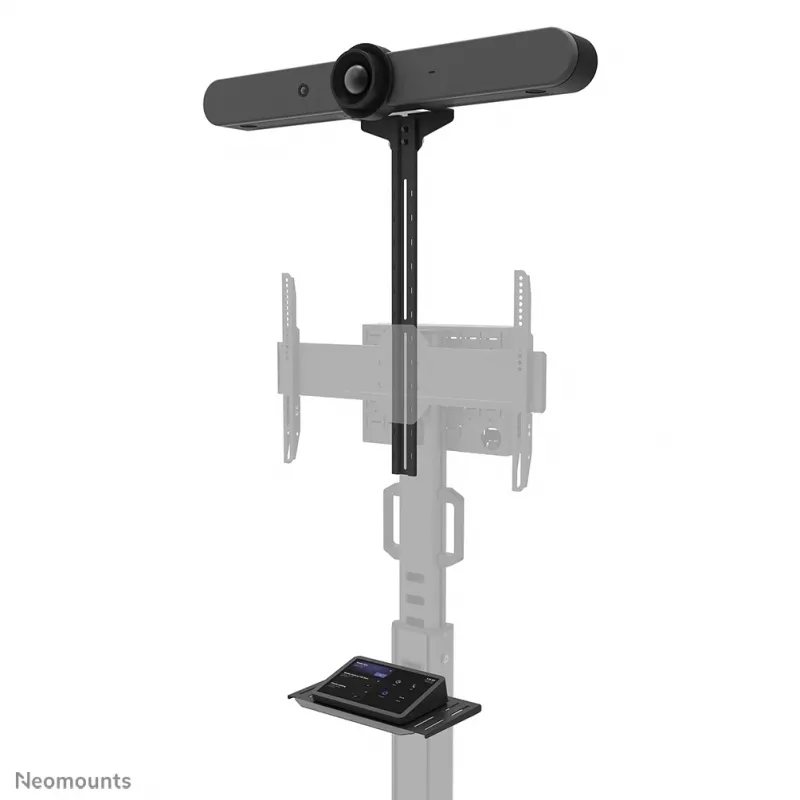 Neomounts Select AFLS-825BL1 video- en multimediakit (cameraplank, AV-plank, Logitech Rally Bar (Mini)-adapter) voor FL50S-825BL1, max. 9 kg, staal, zwart