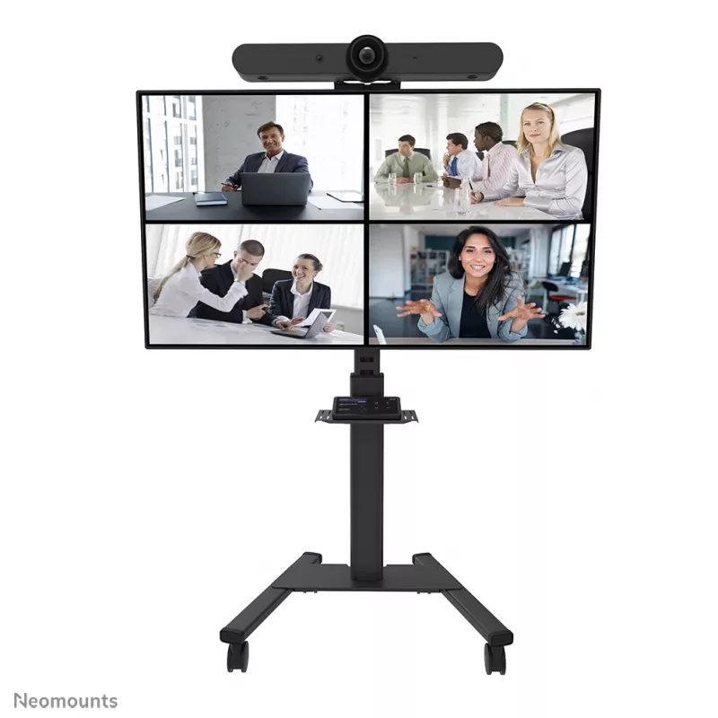 Neomounts Select AFLS-825BL1 video- en multimediakit (cameraplank, AV-plank, Logitech Rally Bar (Mini)-adapter) voor FL50S-825BL1, max. 9 kg, staal, zwart
