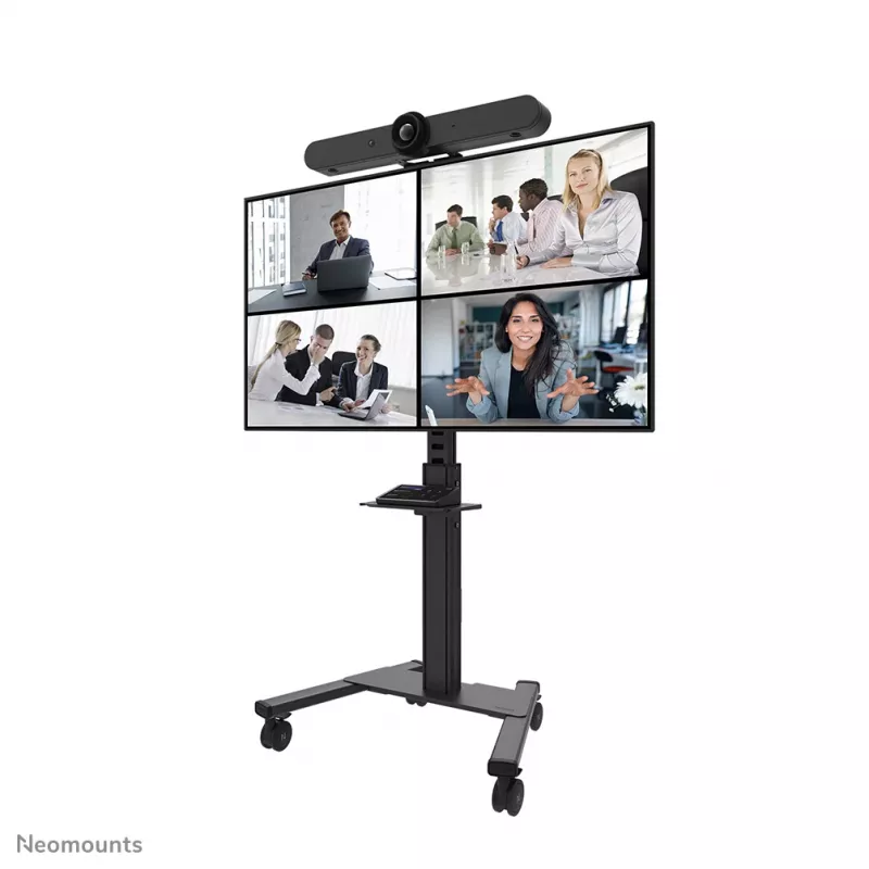 Neomounts Select AFLS-825BL1 video- en multimediakit (cameraplank, AV-plank, Logitech Rally Bar (Mini)-adapter) voor FL50S-825BL1, max. 9 kg, staal, zwart
