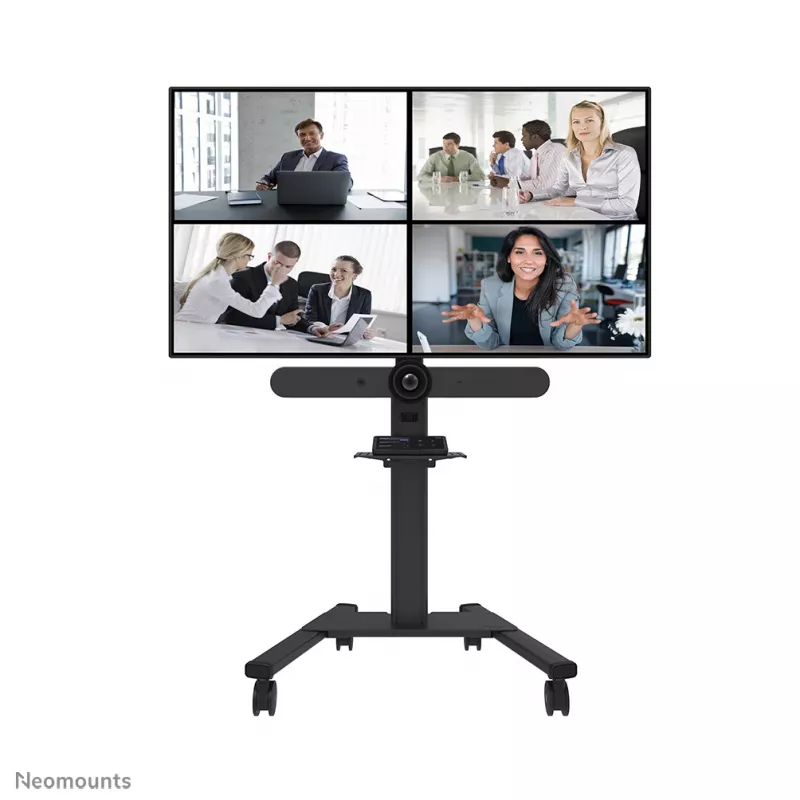 Neomounts Select AFLS-825BL1 video- en multimediakit (cameraplank, AV-plank, Logitech Rally Bar (Mini)-adapter) voor FL50S-825BL1, max. 9 kg, staal, zwart