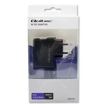 Voeding Qoltec 51021 binnen zwart 220–240 V 1,4 m kabel