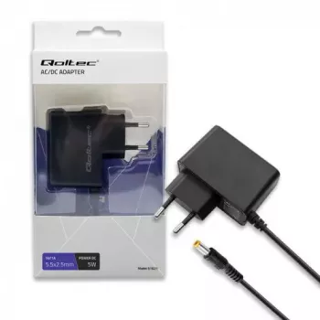 Voeding Qoltec 51021 binnen zwart 220–240 V 1,4 m kabel