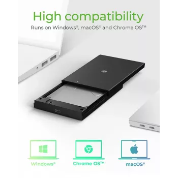 ICY BOX IB-200T-C3 SSD-behuizing zwart 2,5 inch