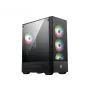 PC-behuizing MSI MAG FORGE 112R midi-tower zwart met gehard glas, 3x120mm frontventilatoren, ATX/Micro-ATX/Mini-ITX ondersteuning