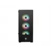 PC-behuizing MSI MAG FORGE 112R midi-tower zwart met gehard glas, 3x120mm frontventilatoren, ATX/Micro-ATX/Mini-ITX ondersteuning