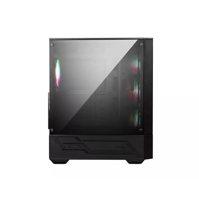 PC-behuizing MSI MAG FORGE 112R midi-tower zwart met gehard glas, 3x120mm frontventilatoren, ATX/Micro-ATX/Mini-ITX ondersteuning