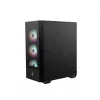 PC-behuizing MSI MAG FORGE 112R midi-tower zwart met gehard glas, 3x120mm frontventilatoren, ATX/Micro-ATX/Mini-ITX ondersteuning