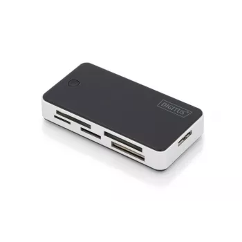 DIGITUS USB 3.0 kaartlezer, ondersteunt MS/SD/SDHC/MiniSD/M2/CF/MD/SDXC-kaarten, 1M USB-A aansluitkabel