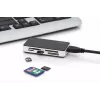 DIGITUS USB 3.0 kaartlezer, ondersteunt MS/SD/SDHC/MiniSD/M2/CF/MD/SDXC-kaarten, 1M USB-A aansluitkabel