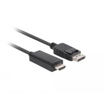 LANBERG kabeladapter DisplayPort HDMI zwart