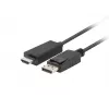 LANBERG kabeladapter DisplayPort HDMI zwart
