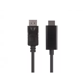 DisplayPort-naar-HDMI-kabel LANBERG CA-DPHD-11CC-0050-BK, DisplayPort 1.1 (stekker) naar HDMI (stekker), 5 m, 1080p, 60 Hz