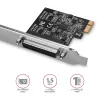Axagon PCEA-P1N PCIe - 1x parallelle poort adapter met SP & LP, PCIe, parallel, female, full-height / low-profile, PCIe 2.0, China