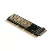 Axagon PCEM2-1U PCIe x16/x8/x4 - M.2 NVMe M-Key-slot adapter 1U